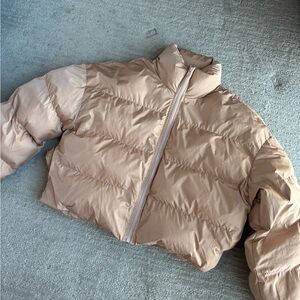 Tiger Mist Tan Puffer Jacket